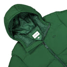 Lacoste Padded Hooded Jacket Green Puffer Jackets Close-up | Overkill
