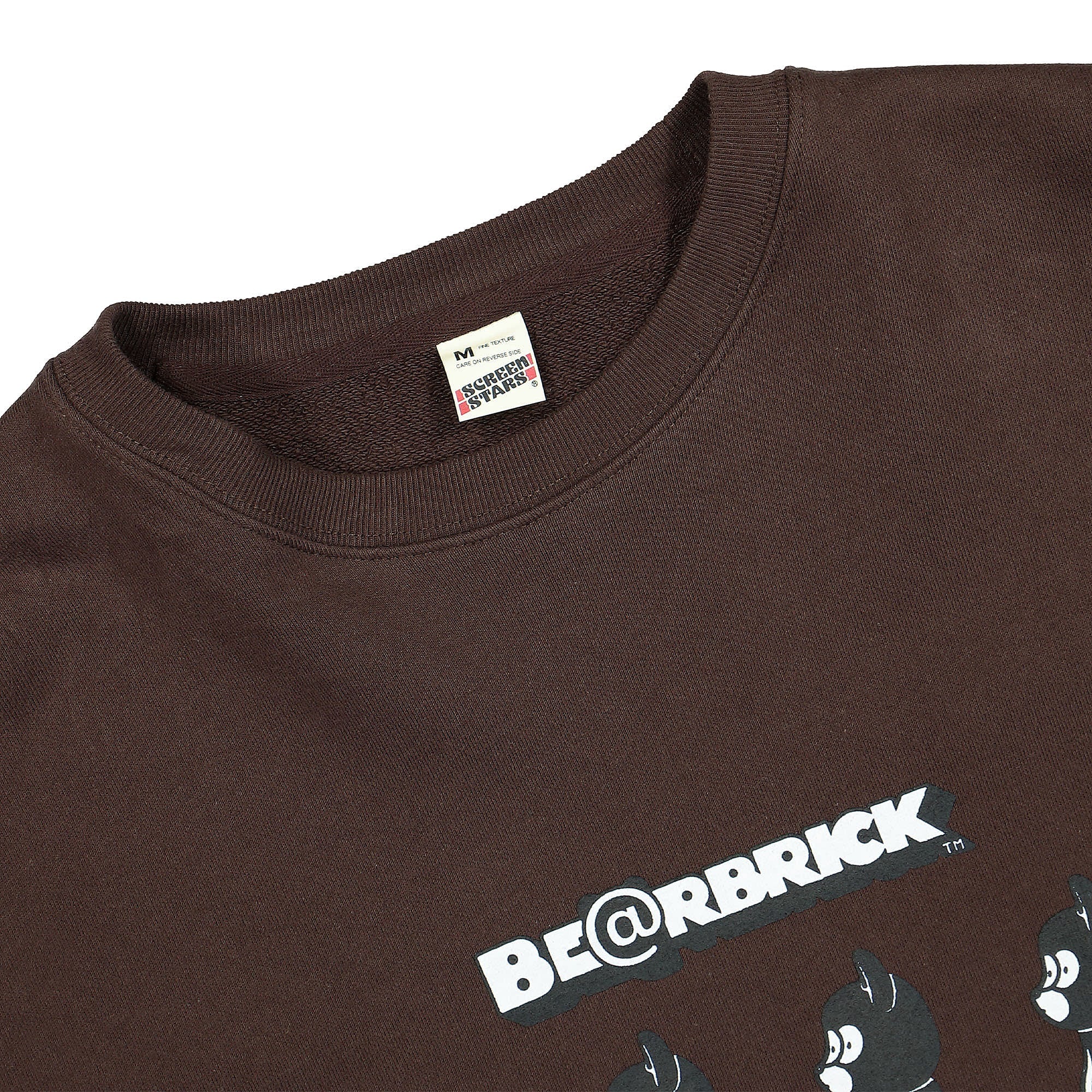 Medicom Bridge Ship House x Medicom Be@rbrick Crew Sweat Brown Sweatshirts Close-up | Overkill