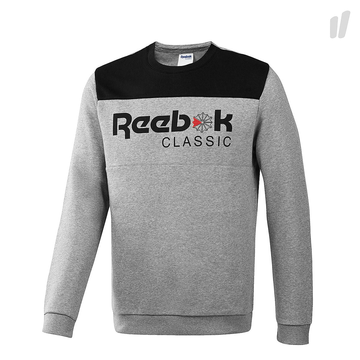 Reebok F Iconic Crewneck Medium Grey Haether Sweatshirts BQ2649 | Overkill