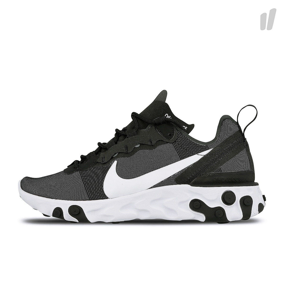 Nike wmns react element 55 Black-White Sneakers BQ2728 003 | Overkill
