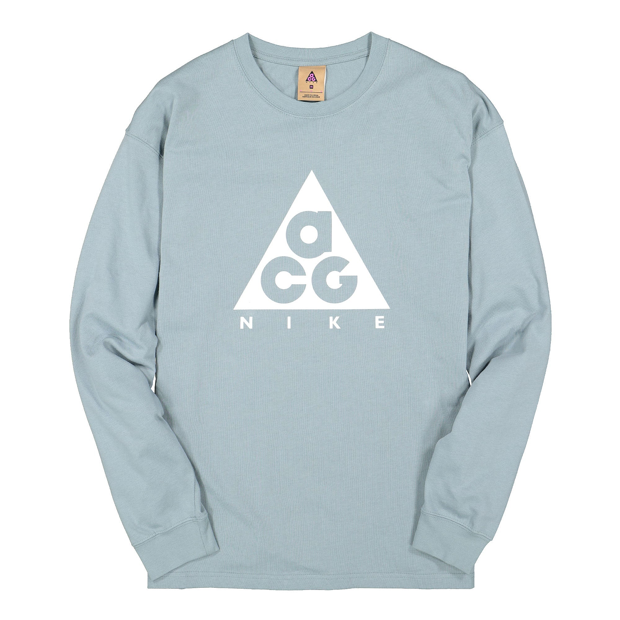 Nike NRG ACG Longsleeve Tee Logo Aviator Grey / Summit White Longsleeves BQ3457 041 | Overkill
