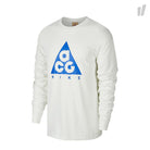 Nike NRG ACG Longsleeve Tee Logo Summit White / Racer Blue Longsleeves BQ3457 121 | Overkill