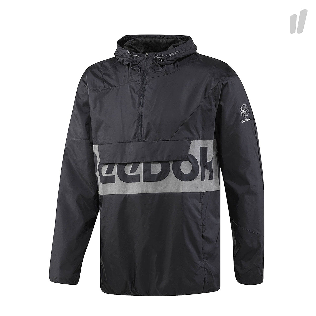 Reebok DC 1/4 Zip Jacket Black Windbreaker BQ5522 | Overkill