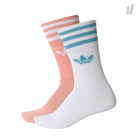 adidas Solid Crew Socks Trace Pink / White / Vapour Pink Socks BQ5989 | Overkill