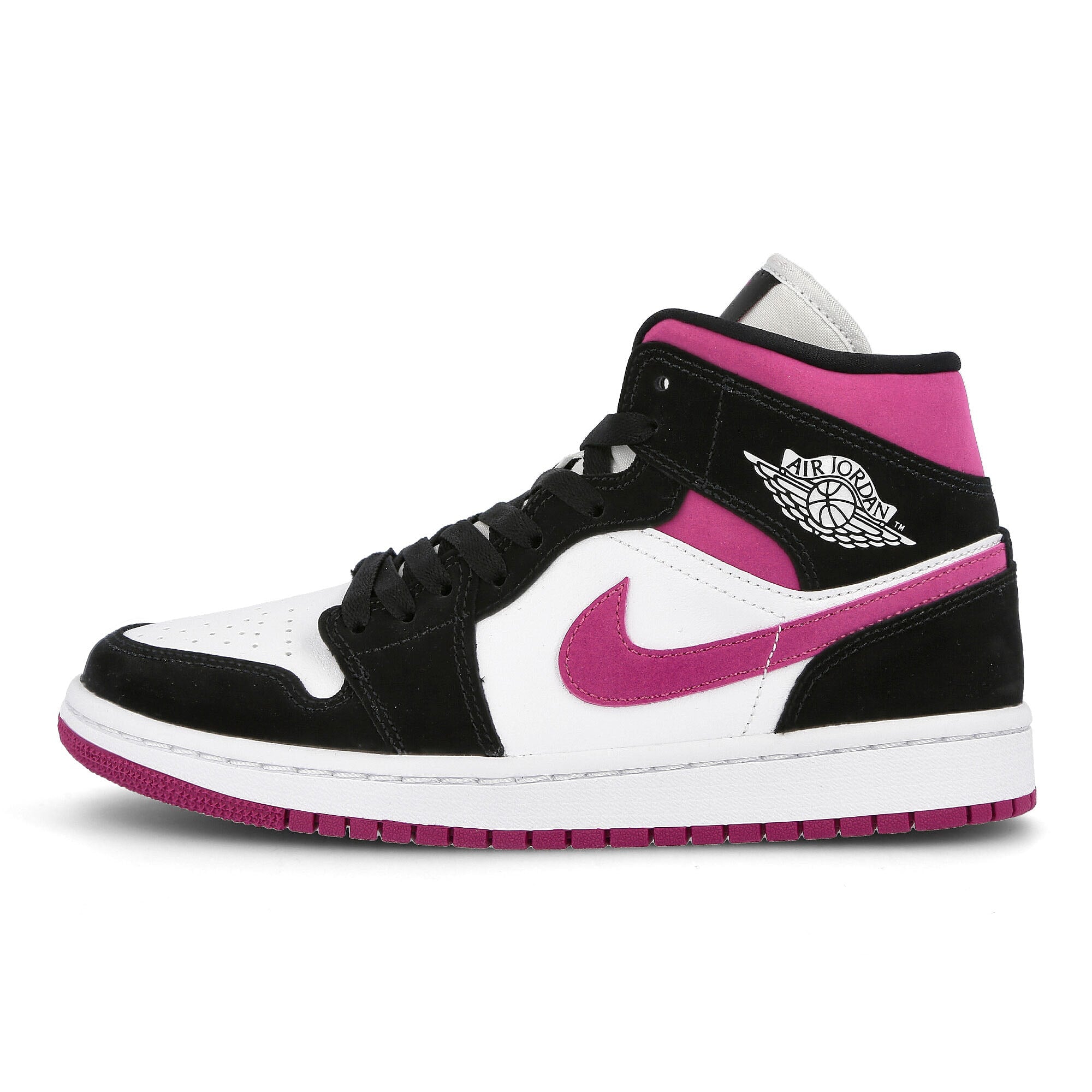 Jordan Wmns Air Jordan 1 Mid Black / Cactus Flower - White  BQ6472 005 | Overkill