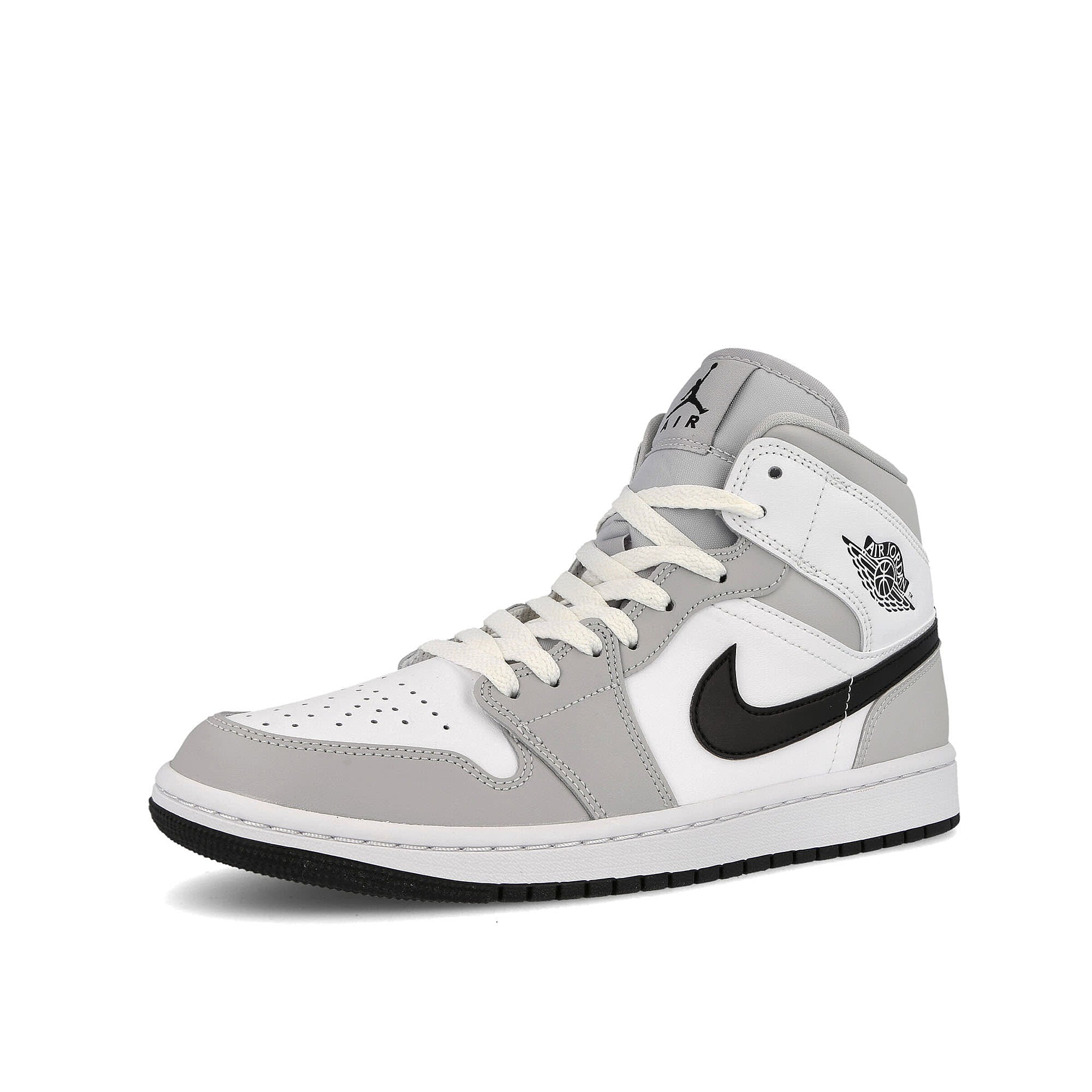 Jordan Wmns Air Jordan 1 Mid Grey Fog / Black - White  Detailfoto | Overkill