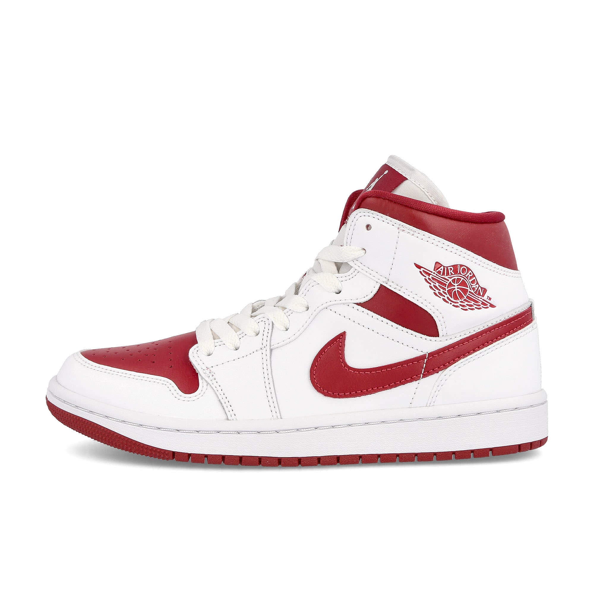Jordan Wmns Air Jordan 1 Mid White / Pomegranate - White  BQ6472 161 | Overkill