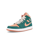 Jordan Wmns Air Jordan 1 Mid Dark Teal Green / Dark Teal Green  Detailfoto | Overkill