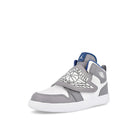 Jordan Sky Jordan 1 PS Cement Grey / White - True Blue Sneakers  Close Up | Overkill