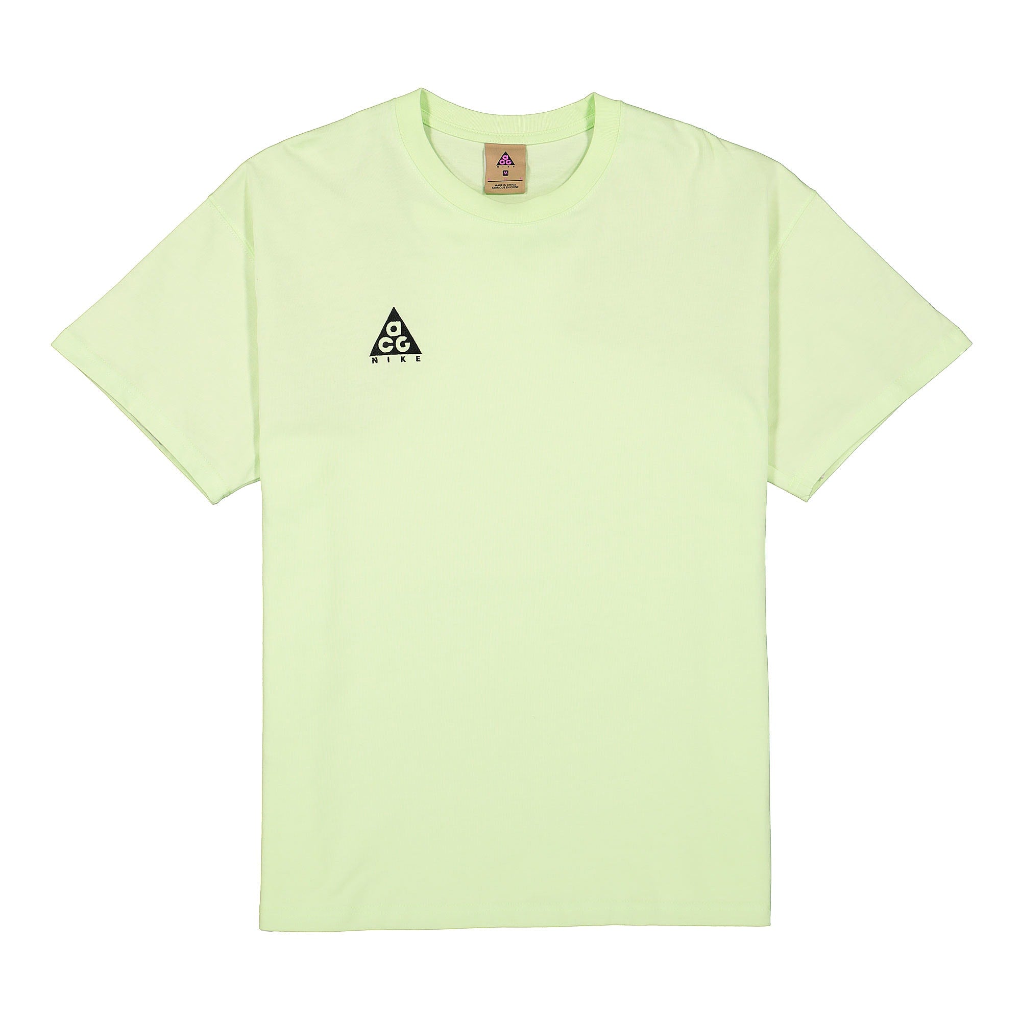 Nike NRG ACG SS Tee Logo Barely Volt / Black T-Shirts BQ7342 701 | Overkill