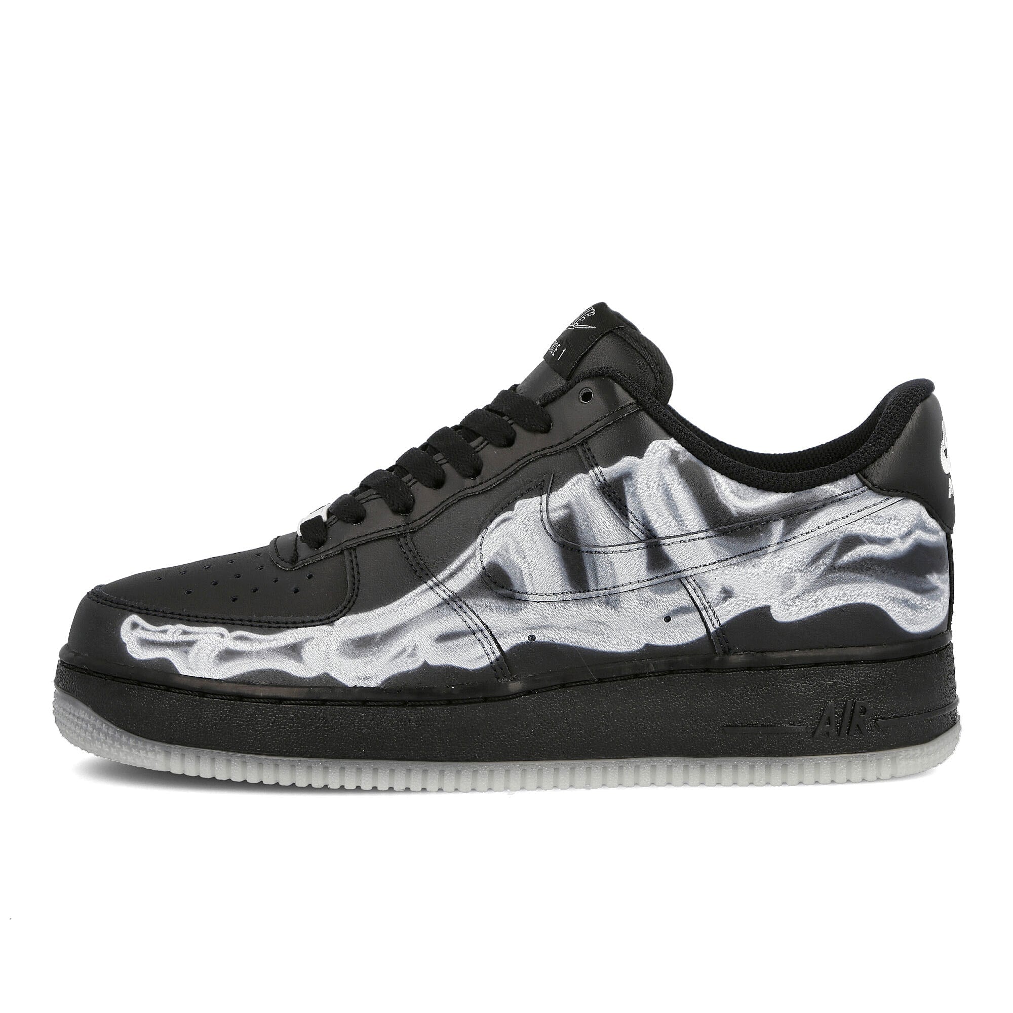 Nike air force 1 07 skeleton qs Black-Black - Black Low Top Sneakers BQ7541 001 | Overkill