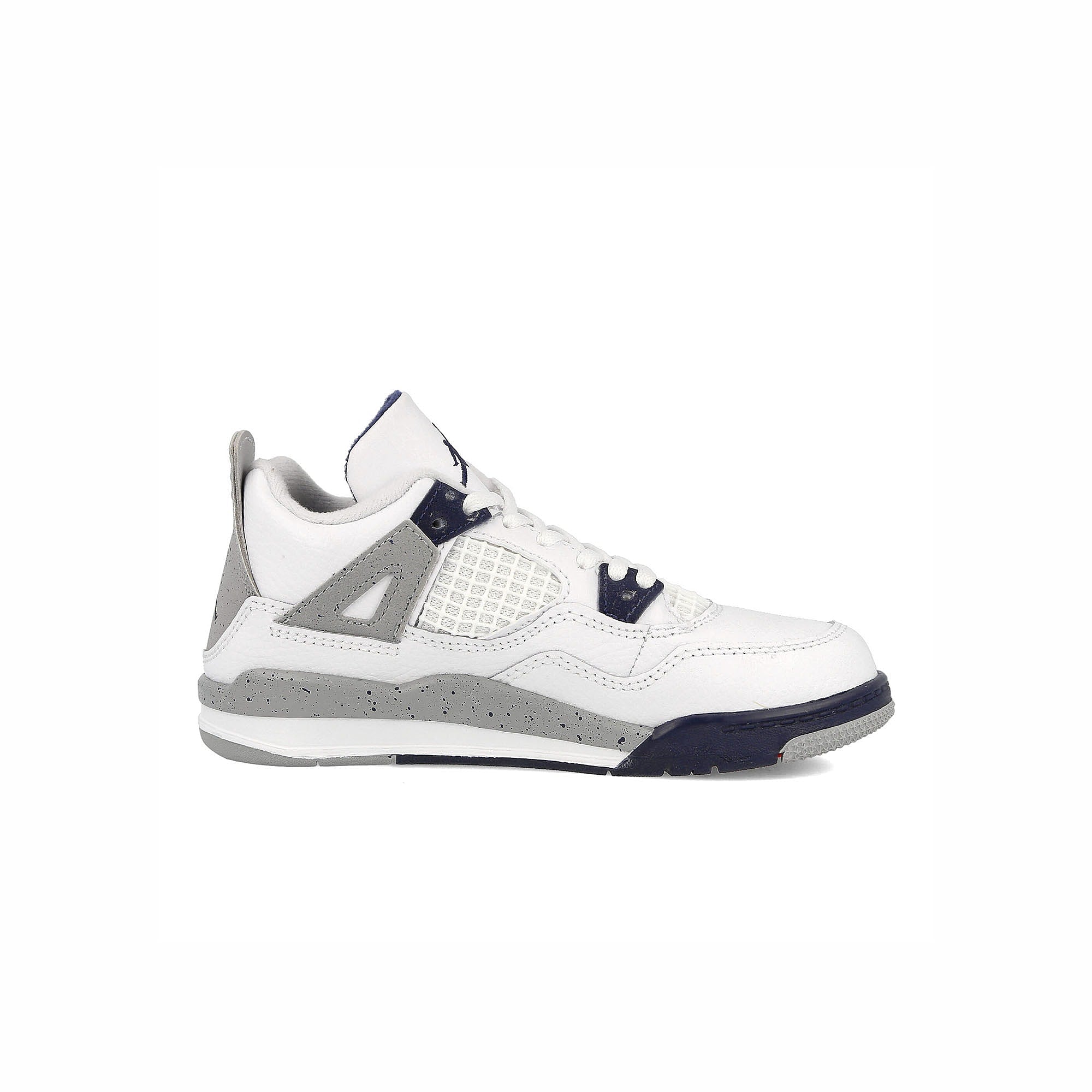 Jordan Air Jordan 4 Retro PS White / Midnight Navy - Light Smoke Grey Mid Top Sneakers  Silhouette | Overkill