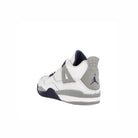 Jordan Air Jordan 4 Retro PS White / Midnight Navy - Light Smoke Grey Mid Top Sneakers  Material | Overkill