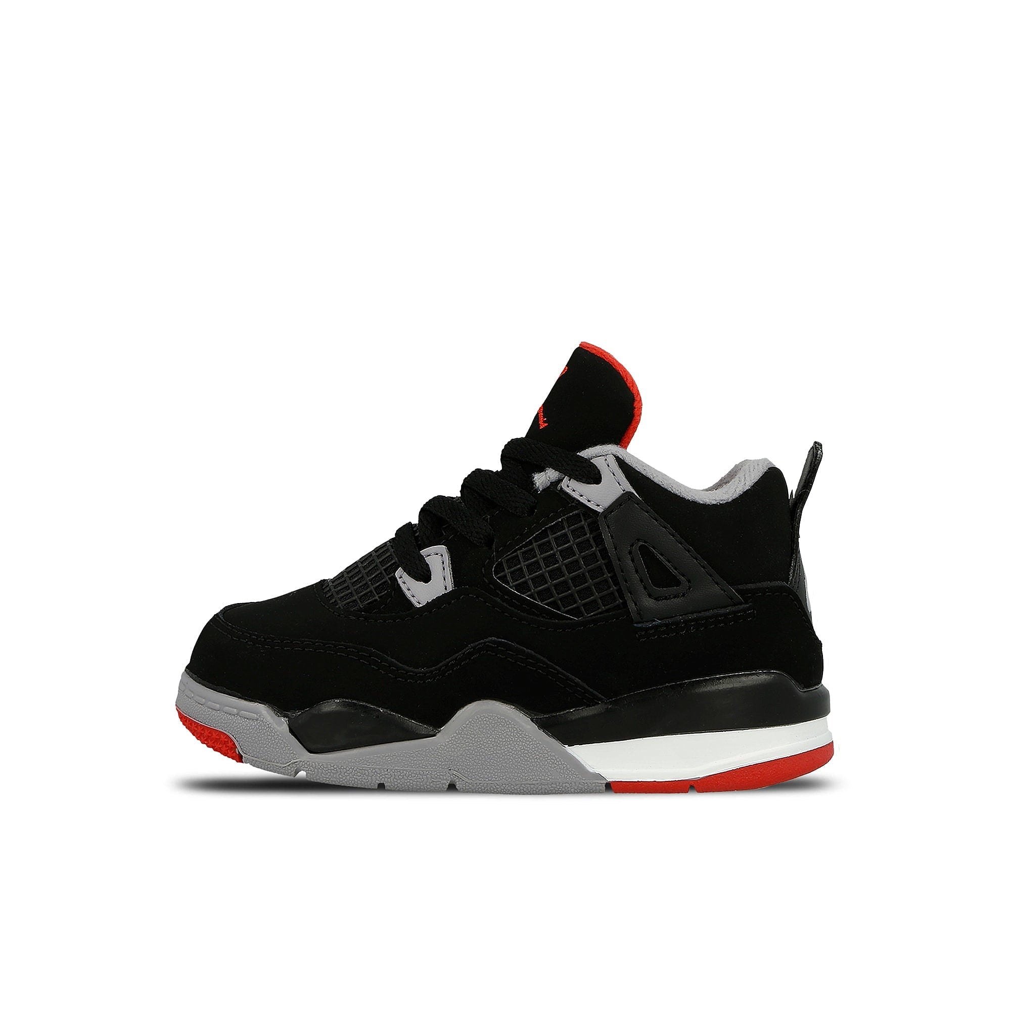 Jordan Air Jordan 4 Retro TD Black / Fire Red - Cement Grey - Summit White Low Top Sneakers BQ7670 060 | Overkill