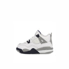 Jordan Air Jordan 4 Retro TD White / Midnight Navy - Light Smoke Grey Low Top Sneakers BQ7670 140 | Overkill