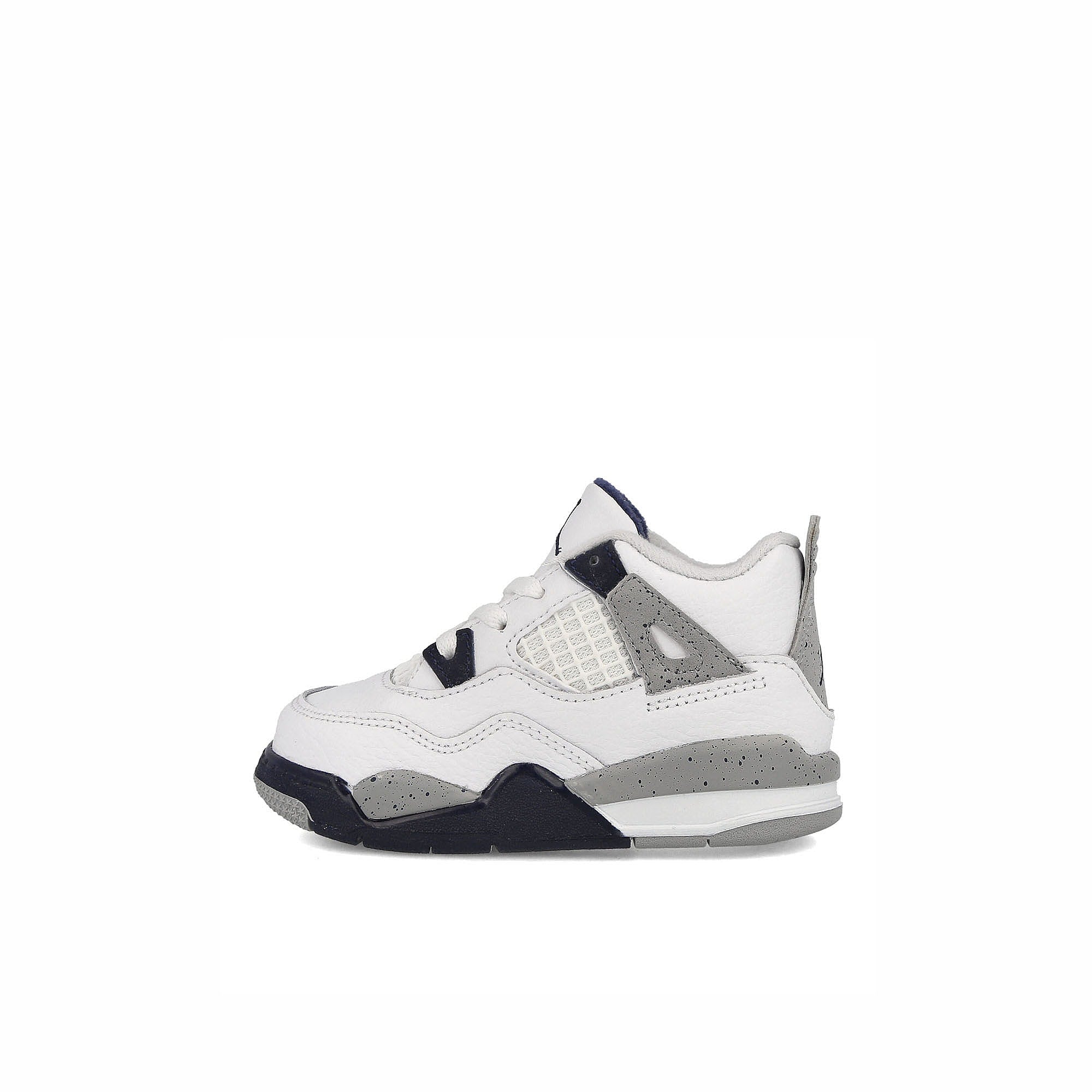 Jordan Air Jordan 4 Retro TD White / Midnight Navy - Light Smoke Grey Low Top Sneakers BQ7670 140 | Overkill