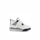 Jordan Air Jordan 4 Retro TD White / Midnight Navy - Light Smoke Grey Low Top Sneakers  Silhouette | Overkill