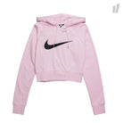Nike Wmns Swoosh French Terry Hoodie Pink Foam / Black Hoodies BQ9754 663 | Overkill