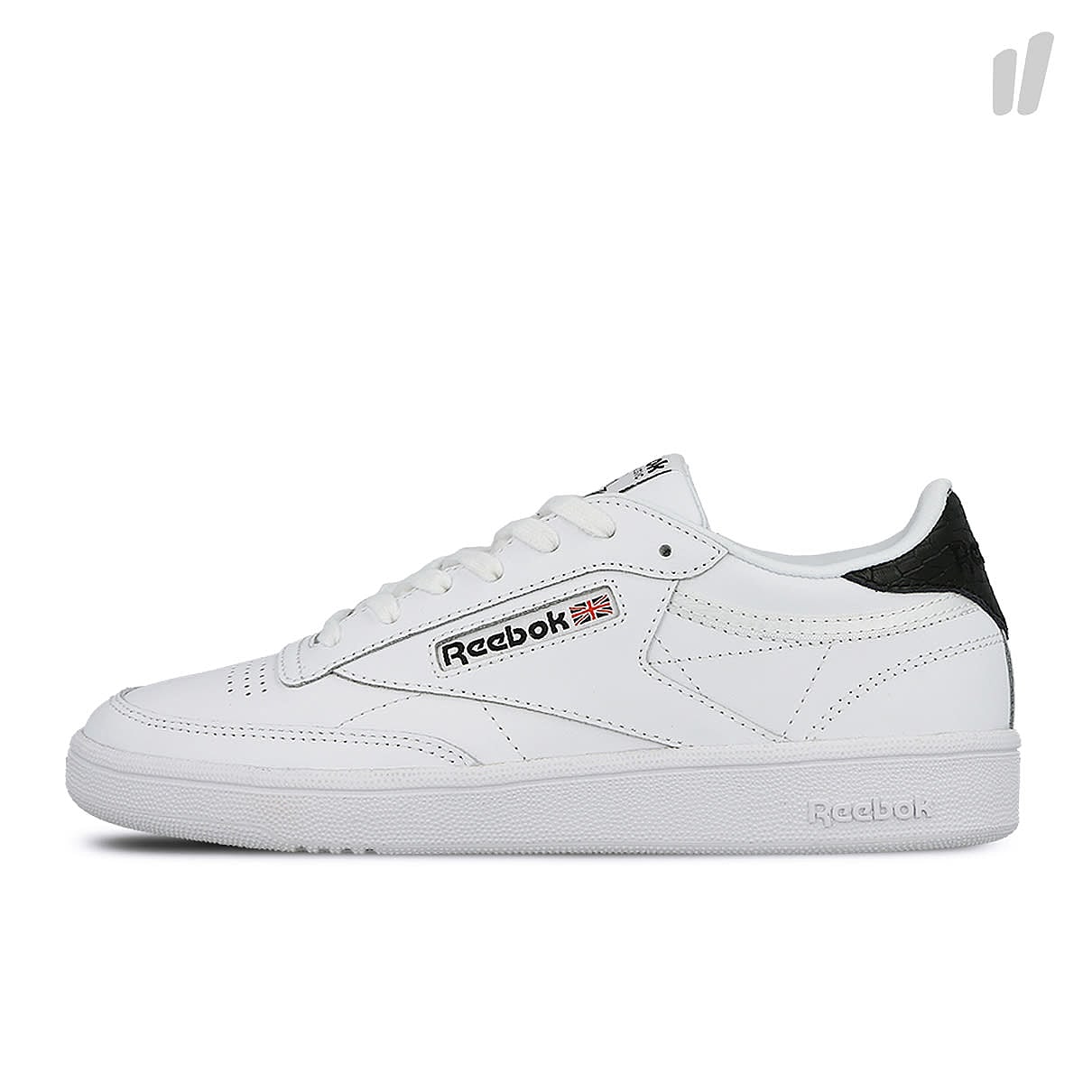Reebok wmns club c 85 emboss White-Black Sneakers BS9526 | Overkill
