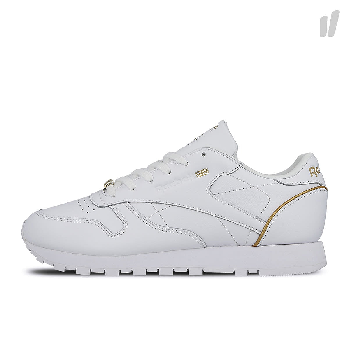 Reebok wmns classic leather hw White / Sleek Metallic Sneakers BS9878 | Overkill