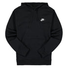 Nike NSW Club Fleece Hoodie Black / Black / White Hoodies BV2654 010 | Overkill