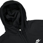 Nike NSW Club Fleece Hoodie Black / Black / White Hoodies Close-up | Overkill