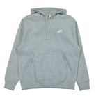 Nike NSW Club Fleece Hoodie Dark Grey Heather / Matte Silver / White Hoodies BV2654 063 | Overkill