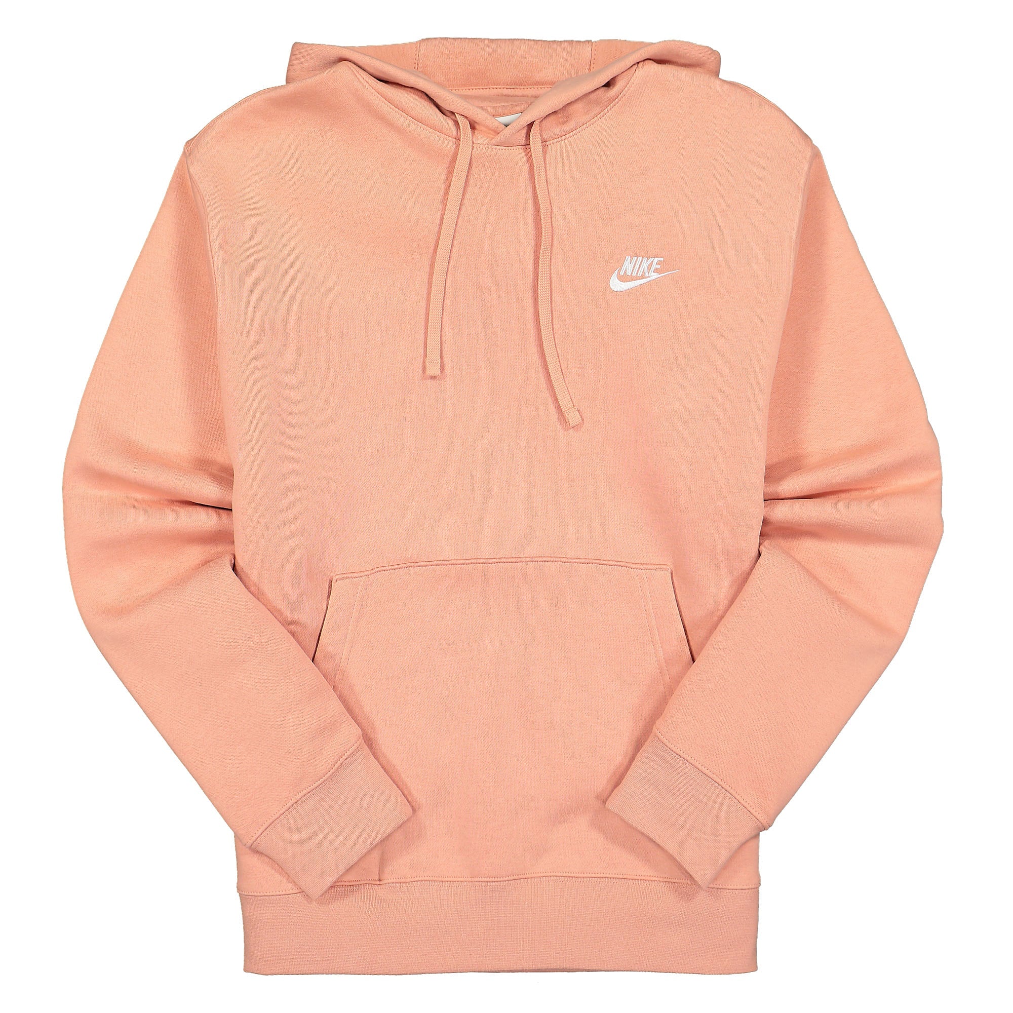 Nike NSW Club Fleece Hoodie Lt Madder Root / Lt Madder Root / White Hoodies BV2654 824 | Overkill