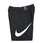Nike NSW Club Graphic Shorts Black / White / White Shorts Close-up | Overkill