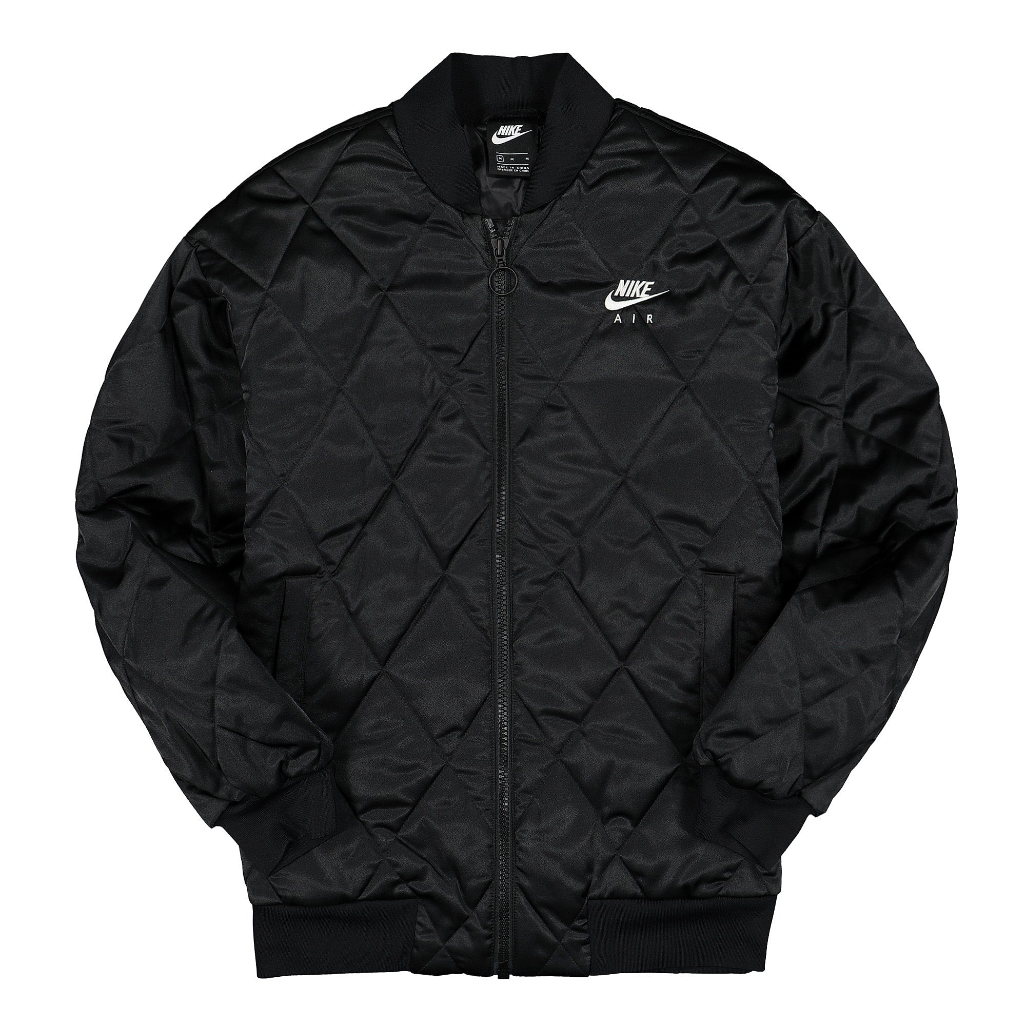 Nike Wmns NSW Air Synthetic Fill Jacket Satin Black / Black / White Jackets BV2877 010 | Overkill