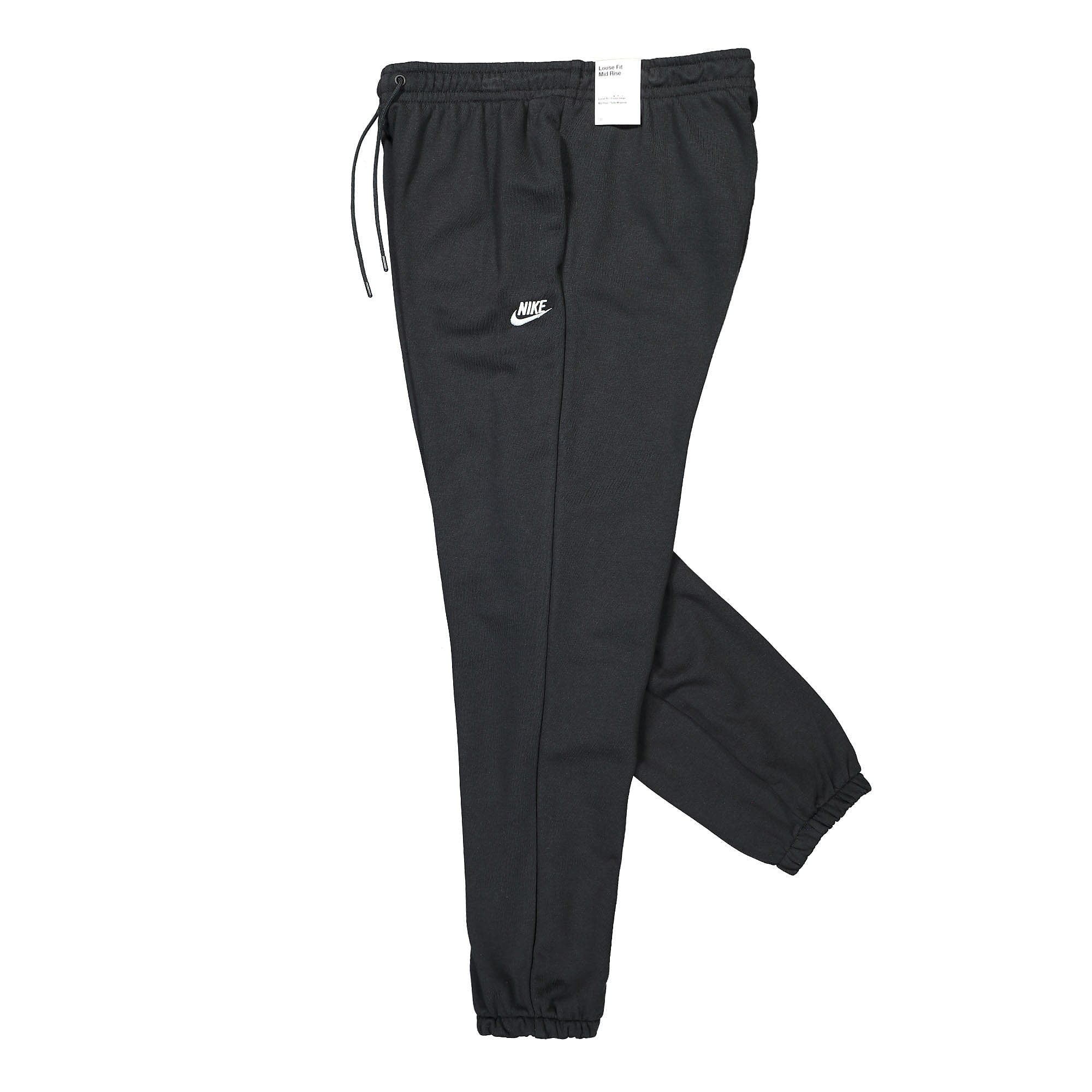 Nike Wmns NSW Essentials Fleece Pant Black / White Sweat & Track Pants Close-up | Overkill