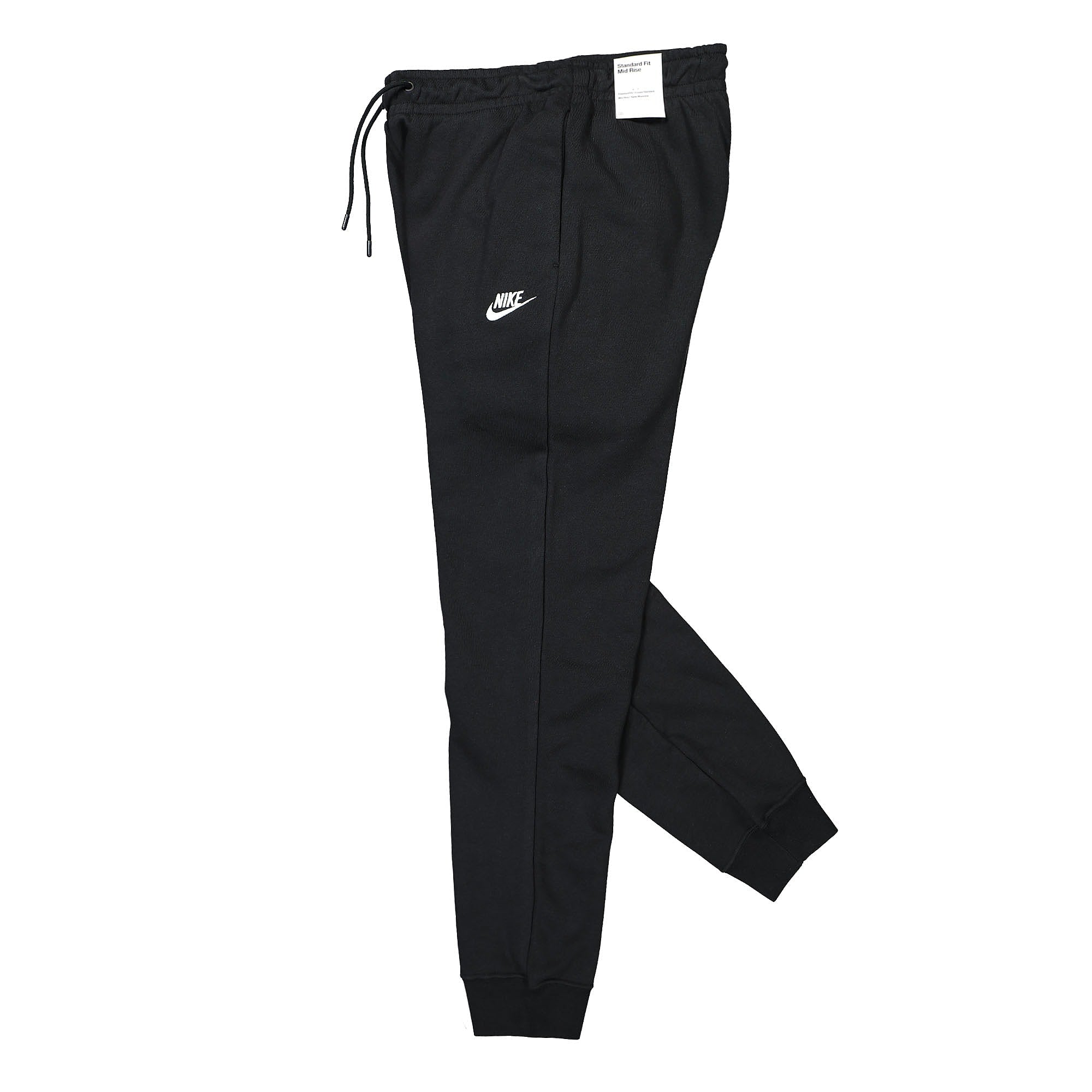 Nike Wmns NSW Essentials Fleece Pant Black / White Sweat & Track Pants Close-up | Overkill