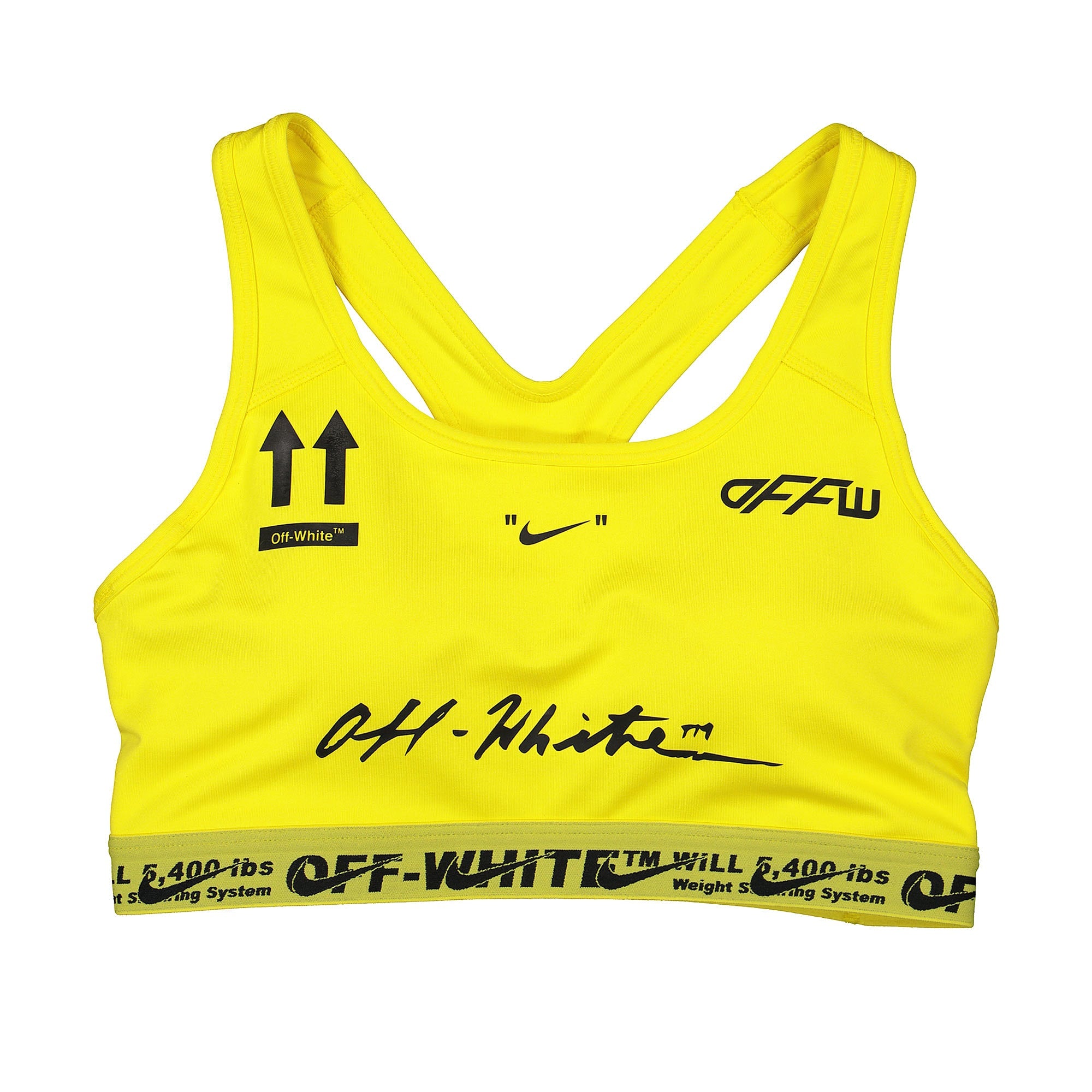 Nike Off-White x Nike Wmns NRG AS Bra Yellow Underwear BV8049 731 | Overkill