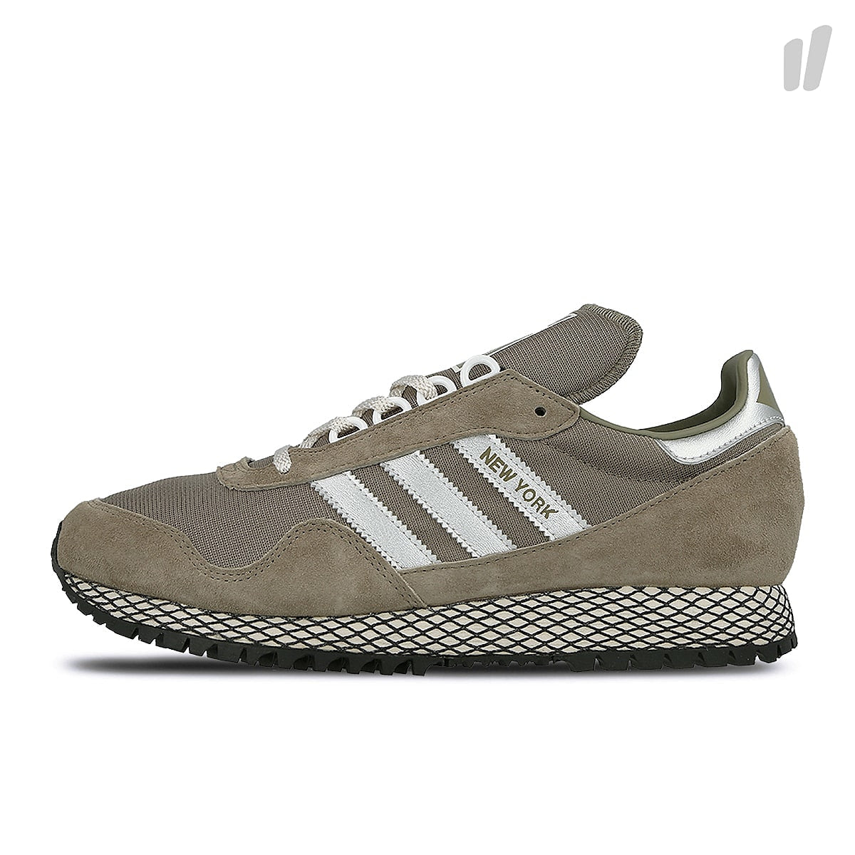 adidas new york Trace Cargo-Silver Matt-Core Black Sneakers BY9338 | Overkill