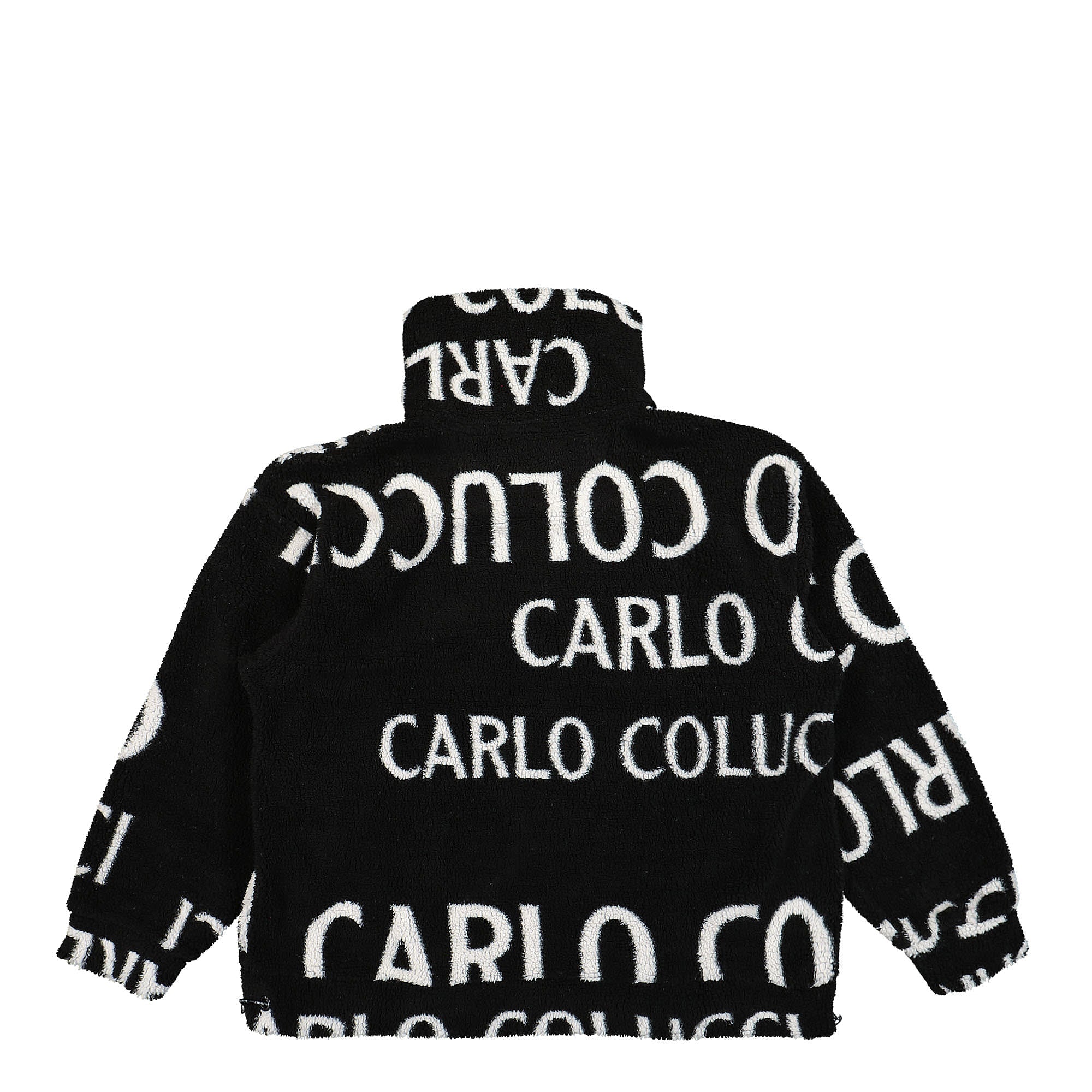 Carlo Colucci Teddy Jacket Black / White Jackets Material | Overkill