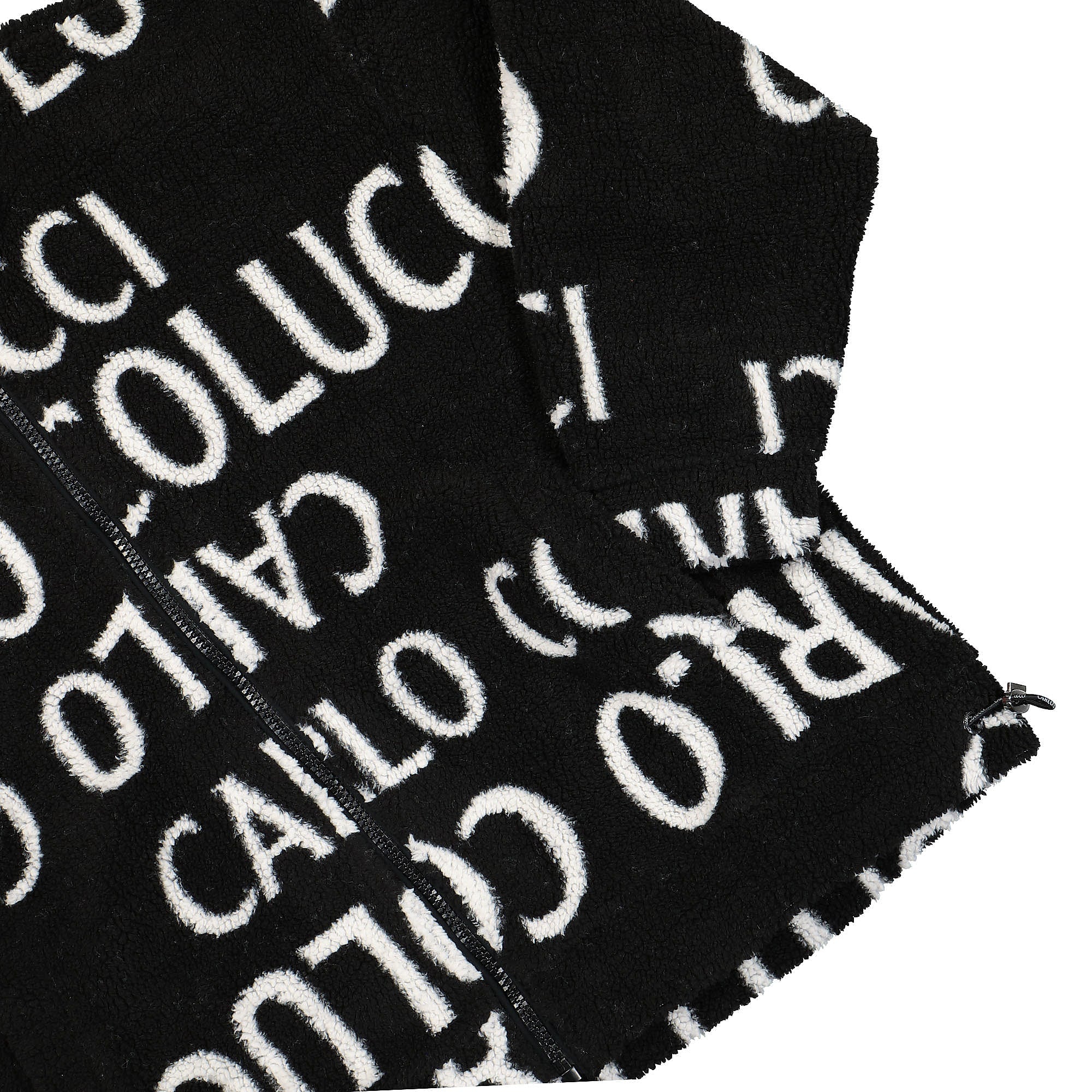 Carlo Colucci Teddy Jacket Black / White Jackets Detailfoto | Overkill