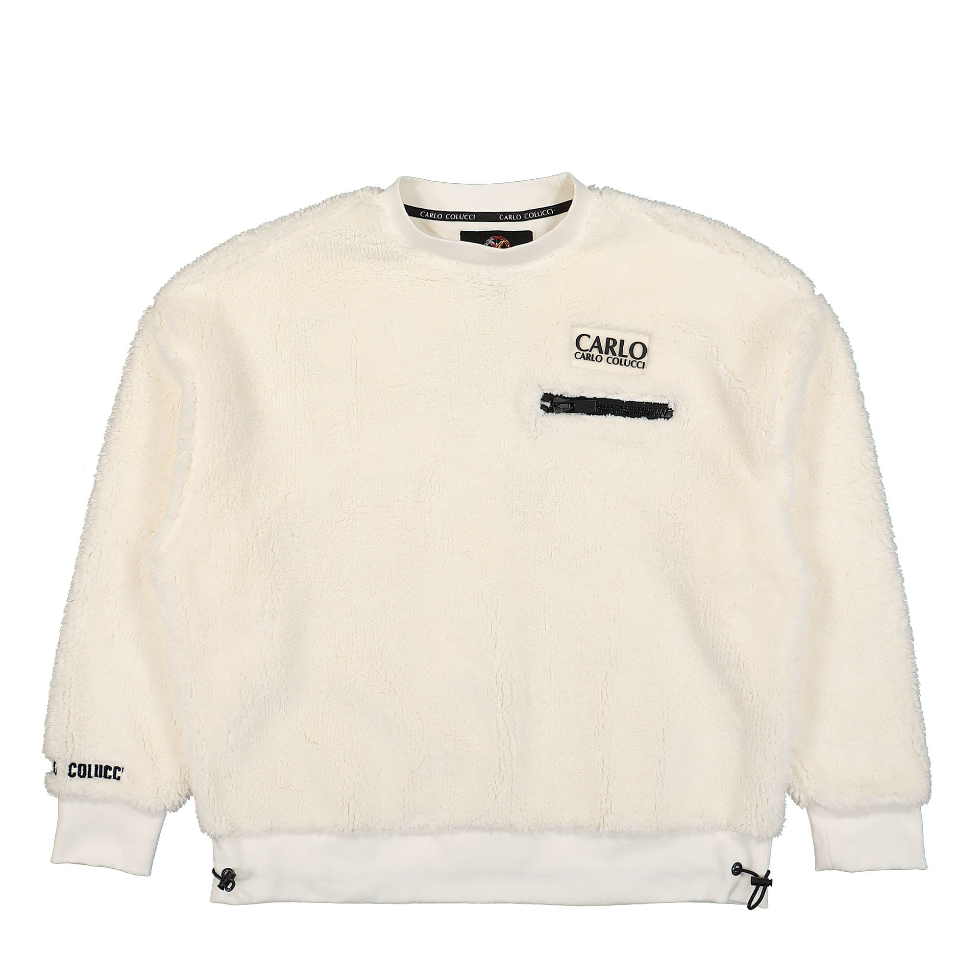 Carlo Colucci Teddy Crew White Sweatshirts C5050 59 | Overkill