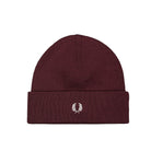 Fred Perry Merino Wool Beanie Oxblood Beanies C9160-K22 | Overkill
