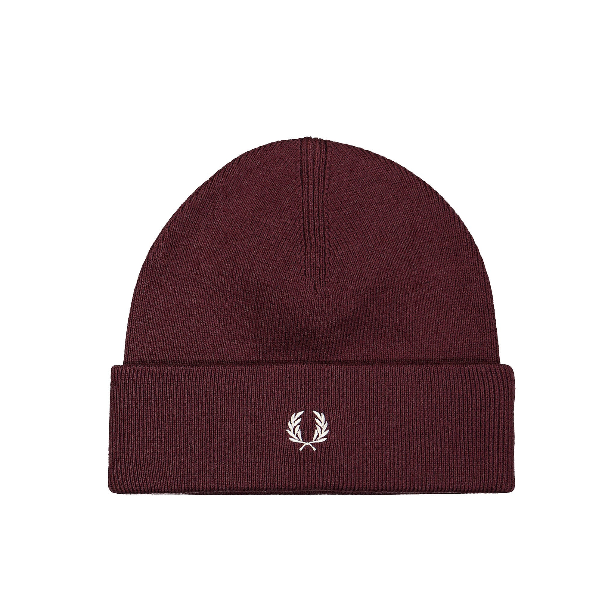 Fred Perry Merino Wool Beanie Oxblood Beanies C9160-K22 | Overkill