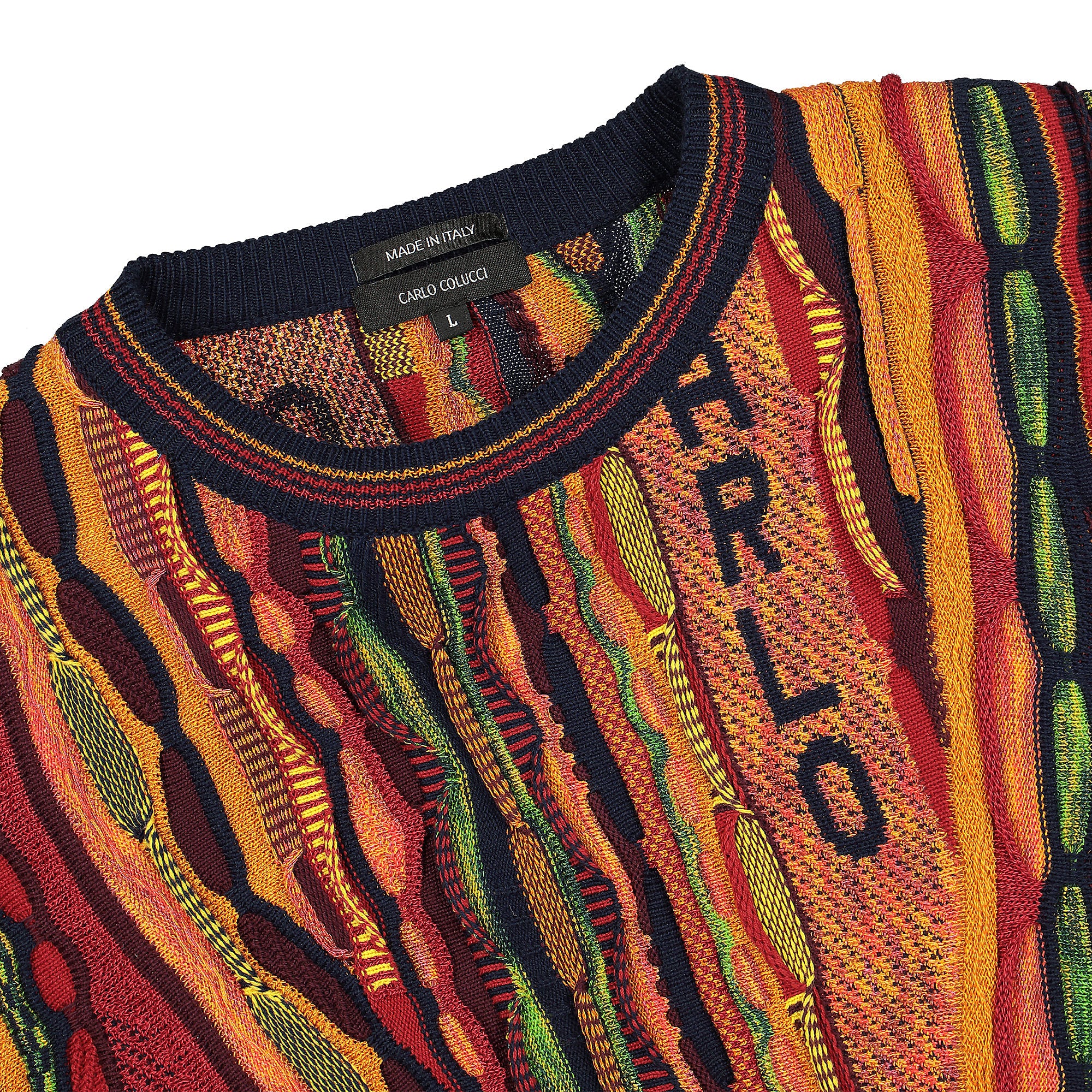 Carlo Colucci Pullover Multicolor Sweatshirts Close-up | Overkill