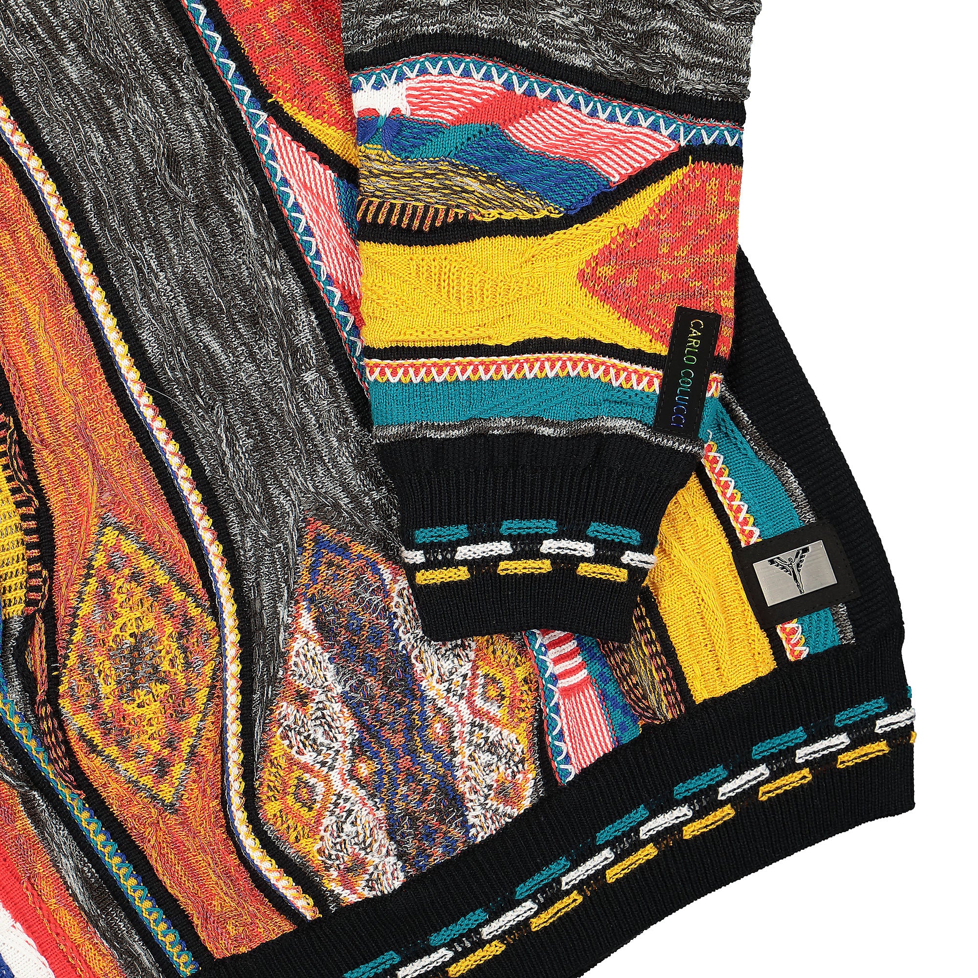 Carlo Colucci Pullover Multicolor Sweatshirts Detailfoto | Overkill