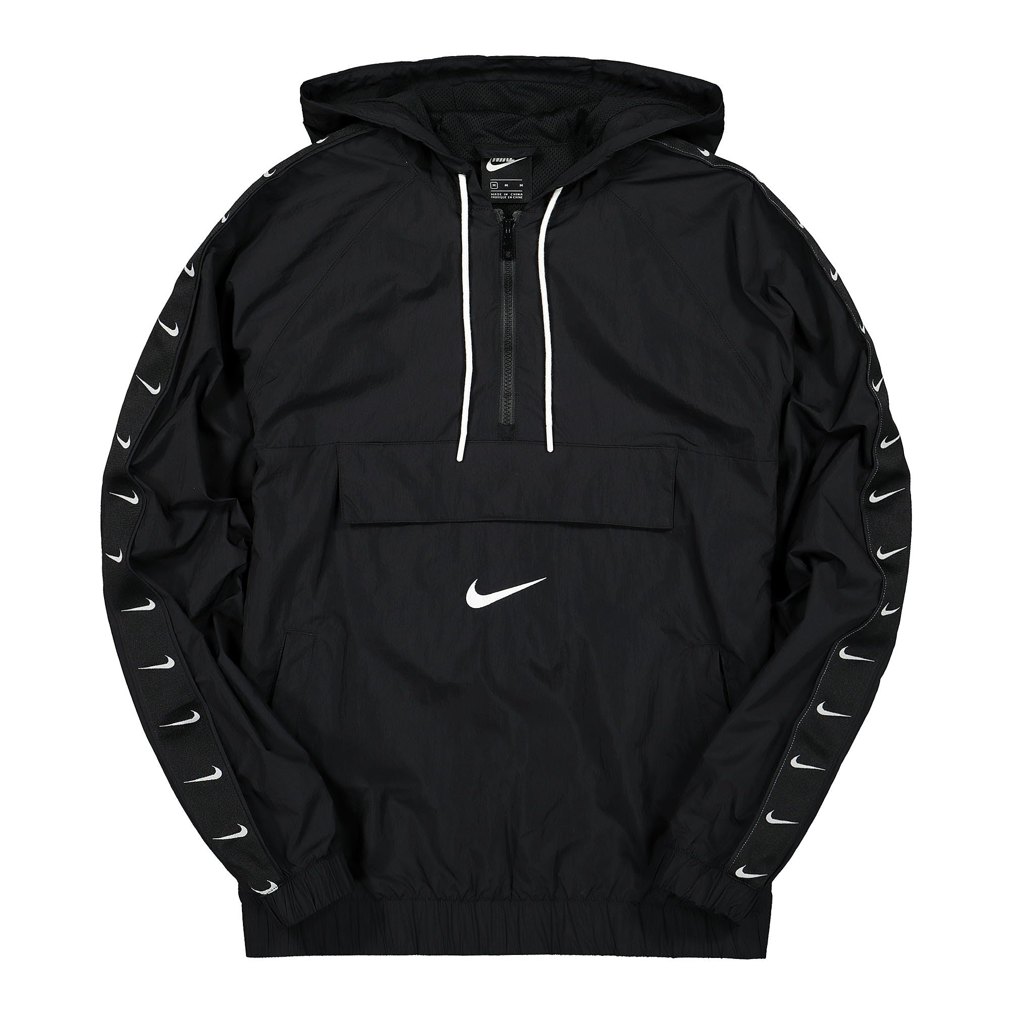 Nike NSW Swoosh Jacket Woven Black / White - White Jackets CD0419 010 | Overkill