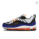 Nike air max 98 White-Deep Royal Blue - Total Orange - Black Sneakers CD1536 100 | Overkill