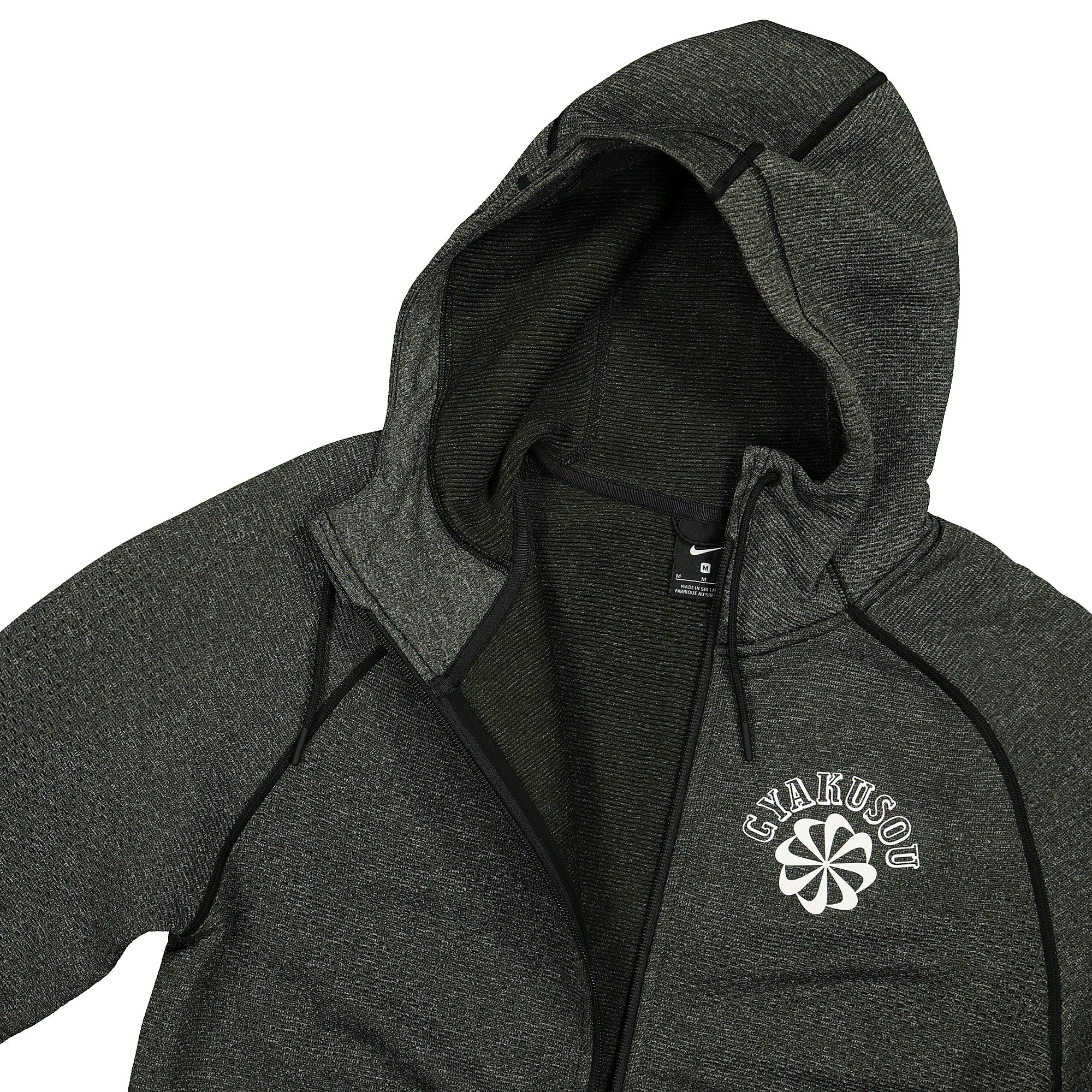 Nike Gyakusou NRG Knit Hoodie Black Heather / Sail Hoodies Close-up | Overkill