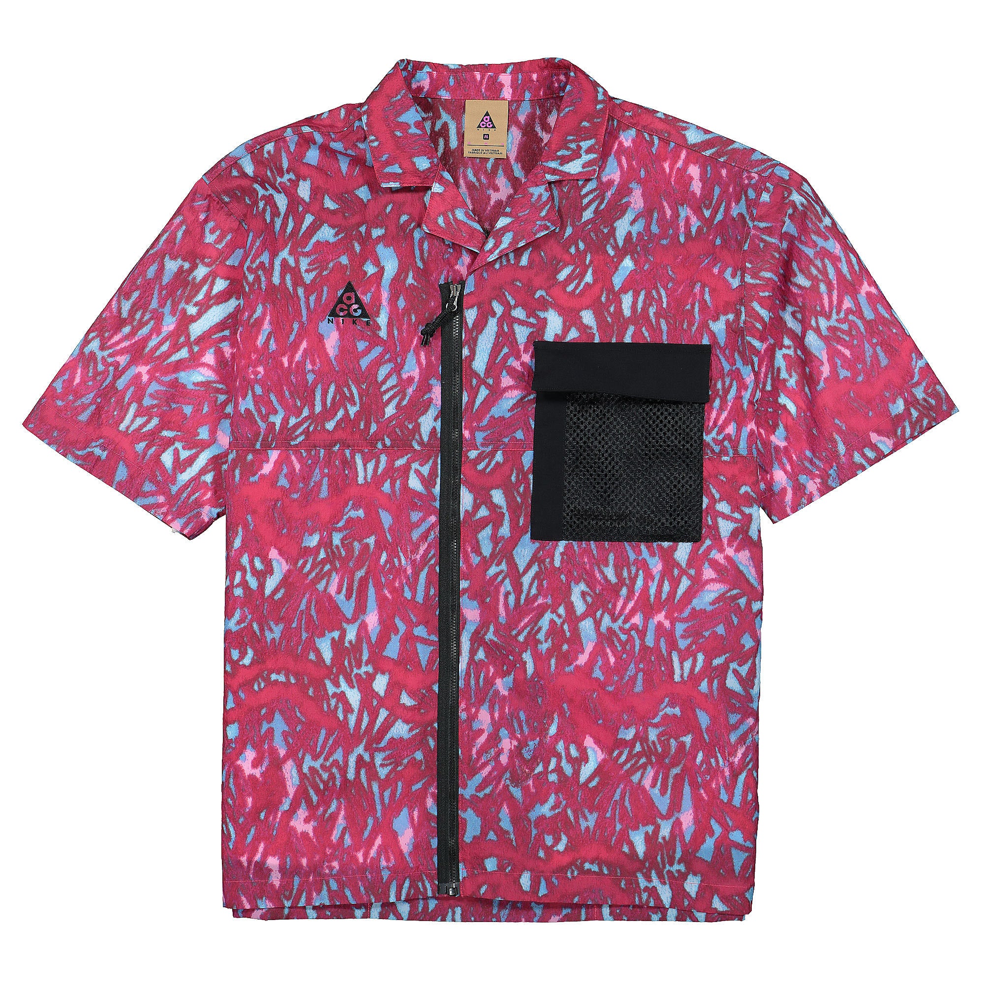 Nike NRG ACG Top SS AOP Habanero Red / Black T-Shirts CD7636 634 | Overkill