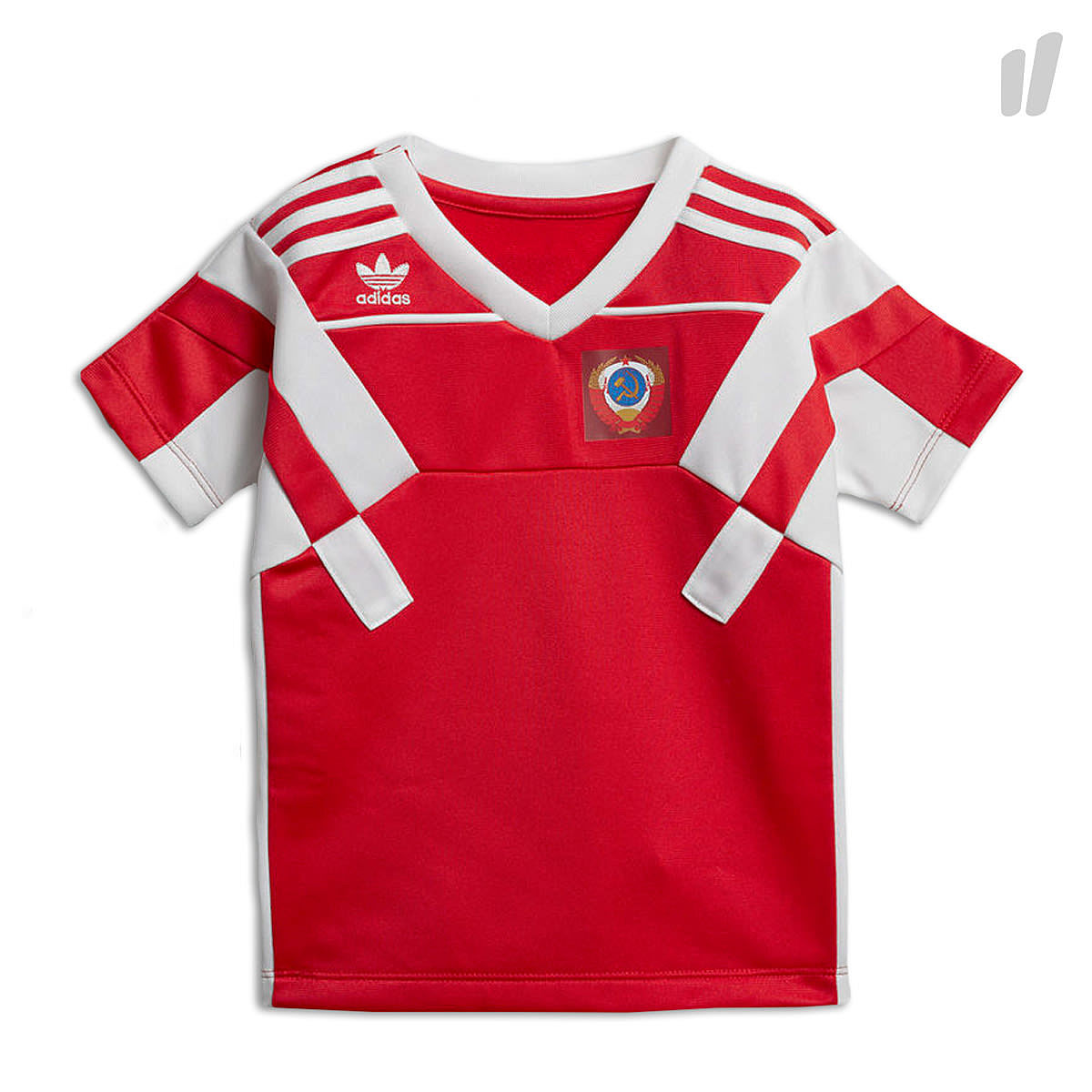 adidas Infants Football Tee Scarlet / White T-Shirts CD8036 | Overkill