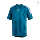 adidas Jacquard 3 Stripes Jersey Real Teal / White T-Shirts CE1635 | Overkill