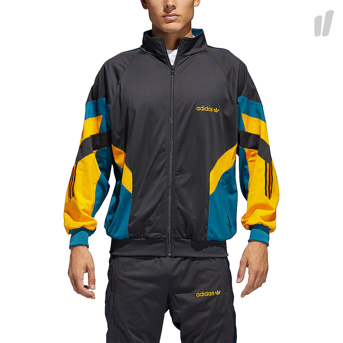 adidas Aloxe Track Top Carbon / Collegiate Gold Track Jackets CE4829 | Overkill