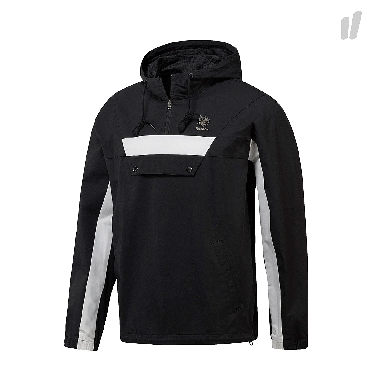 Reebok EF 1/2 Full Zip Anorak Black Jackets CE5074 | Overkill