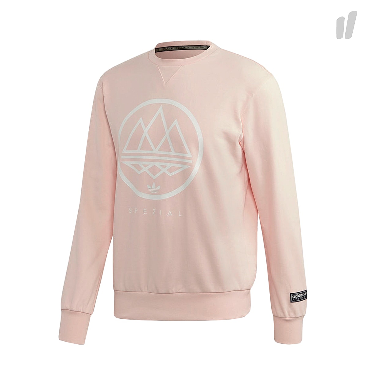 adidas SPZL ModTrefoil Crew Ice Pink Sweatshirts CF7302 | Overkill